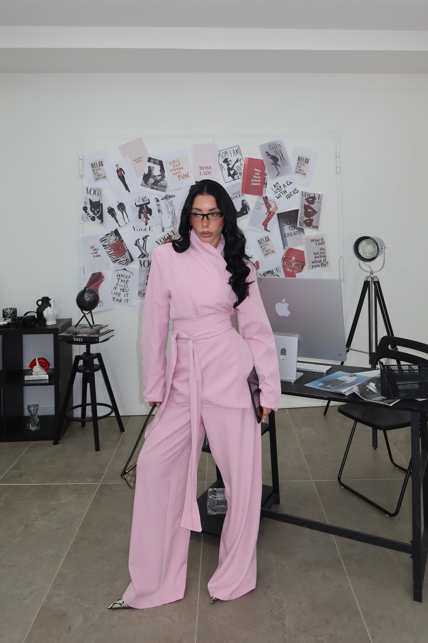 Tailleur KIMONO rosa