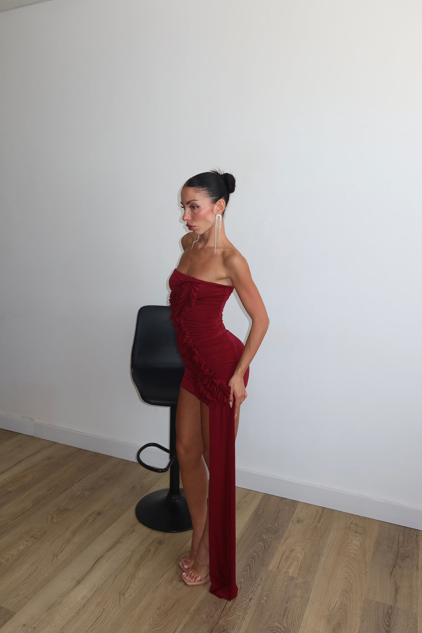 MiniDress ROUGE bordeaux