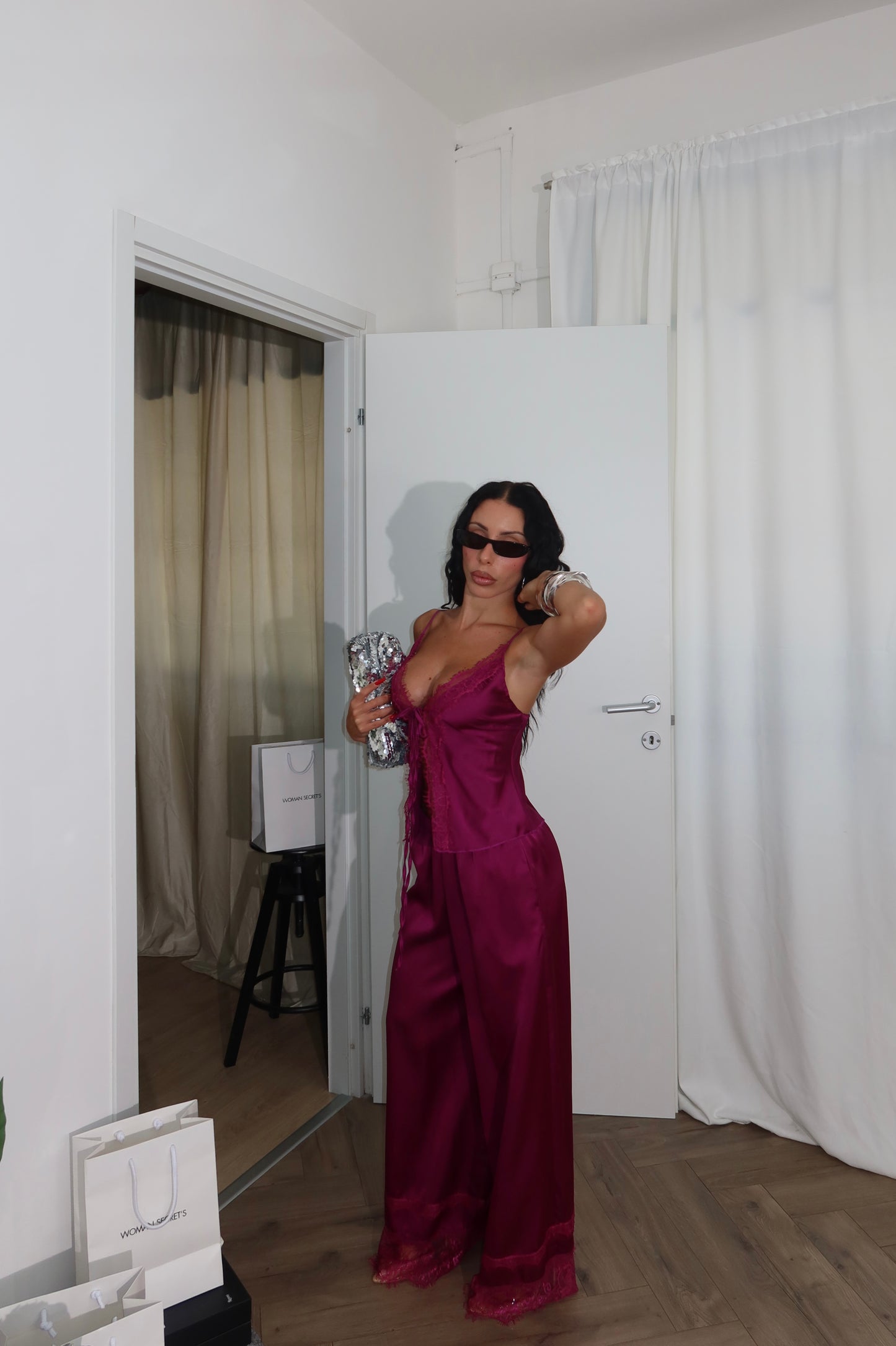 Cordset LOVER IN PIZZO Magenta