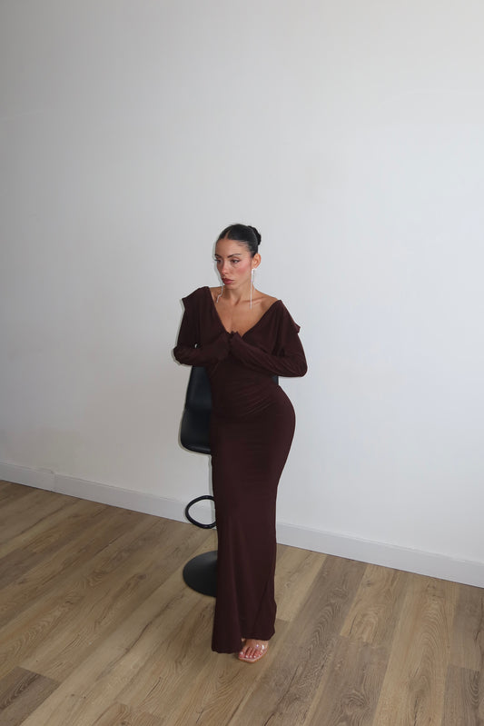 LongDress ENJOY choco