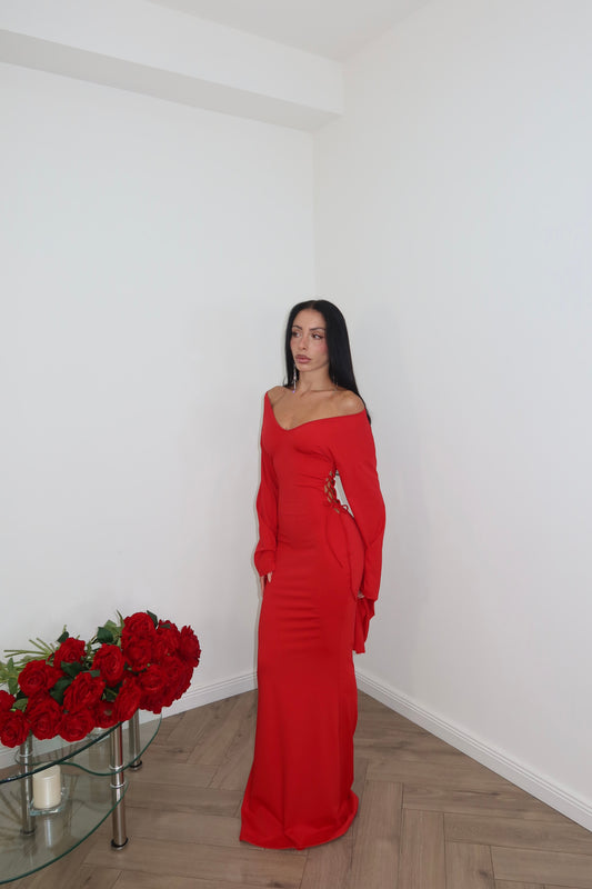 LongDress SABINE rosso