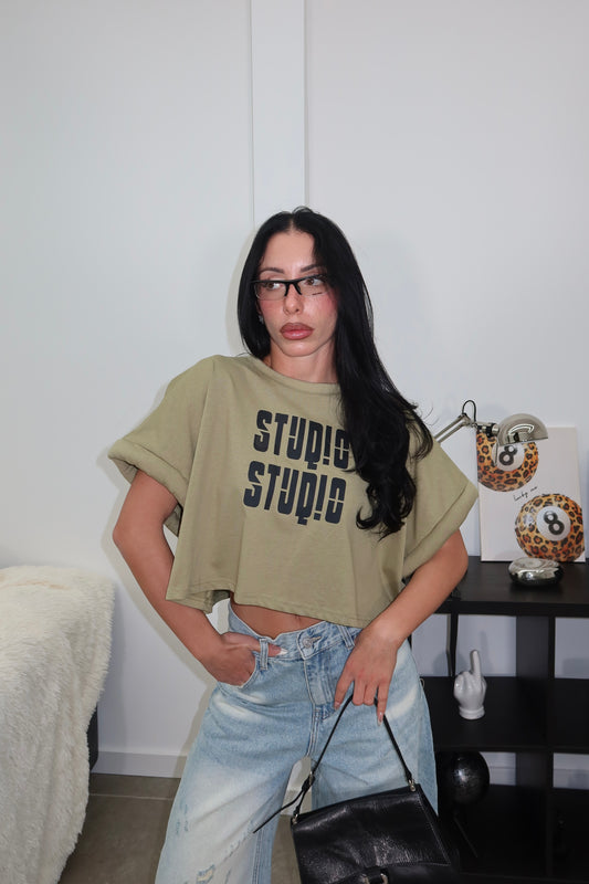 Maglia STUDIO verde oliva