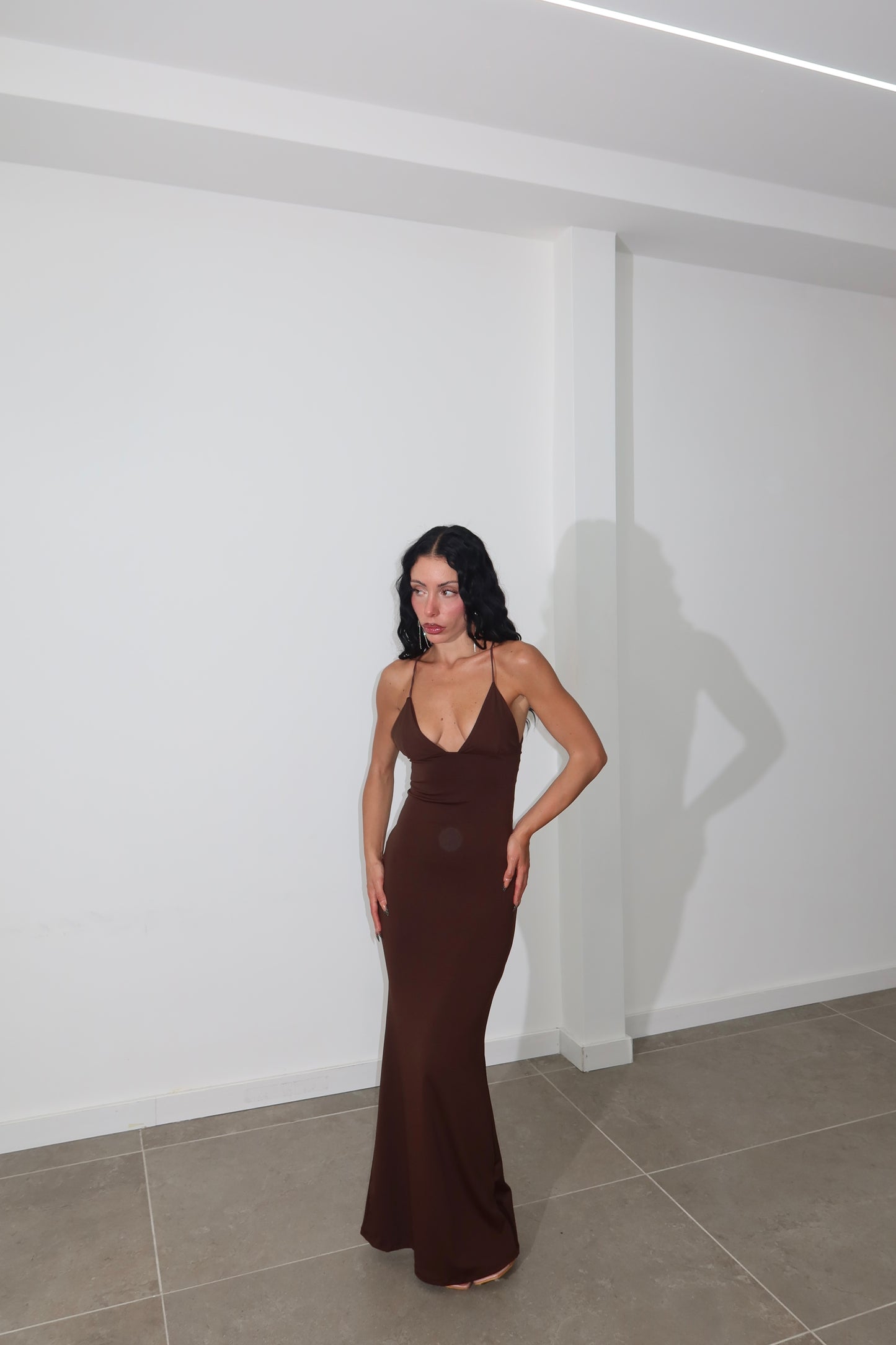 LongDress BUTTERFLY choco