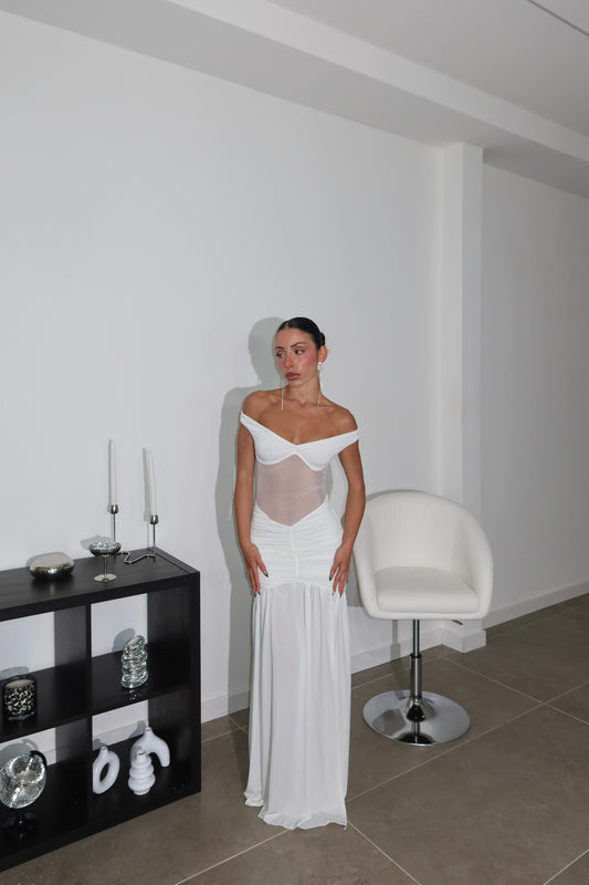 LongDress LEANDRA bianco