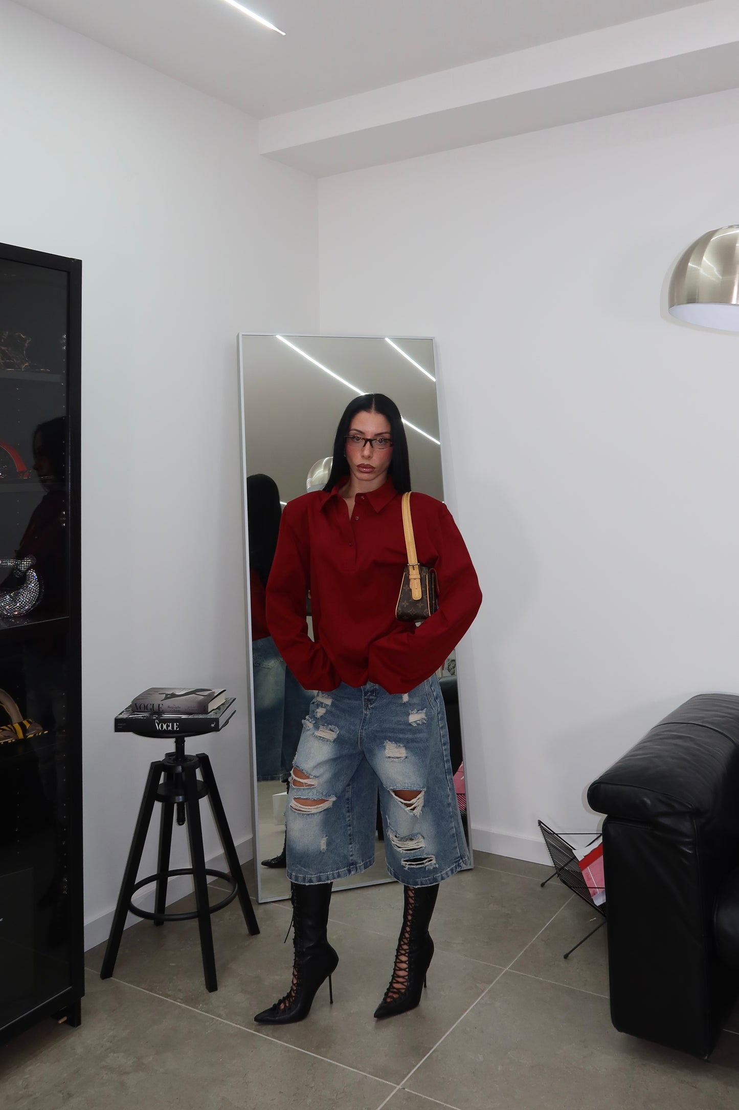 Maglia NECKBAND bordeaux