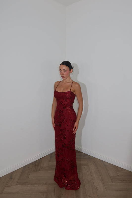 LongDress DULCE bordeaux