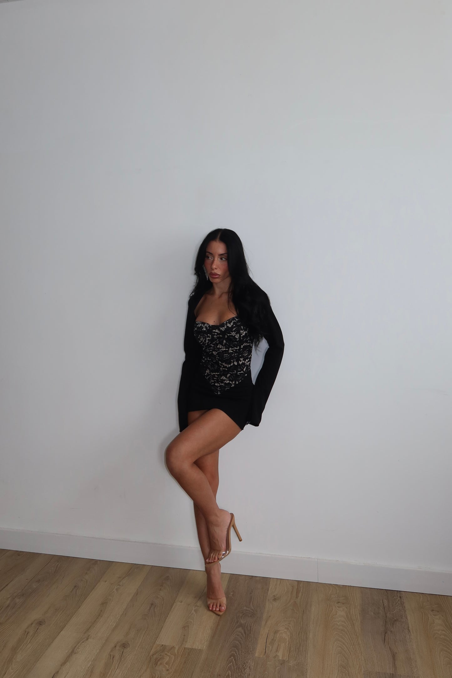 MiniDress GOOD GIRL nero/panna