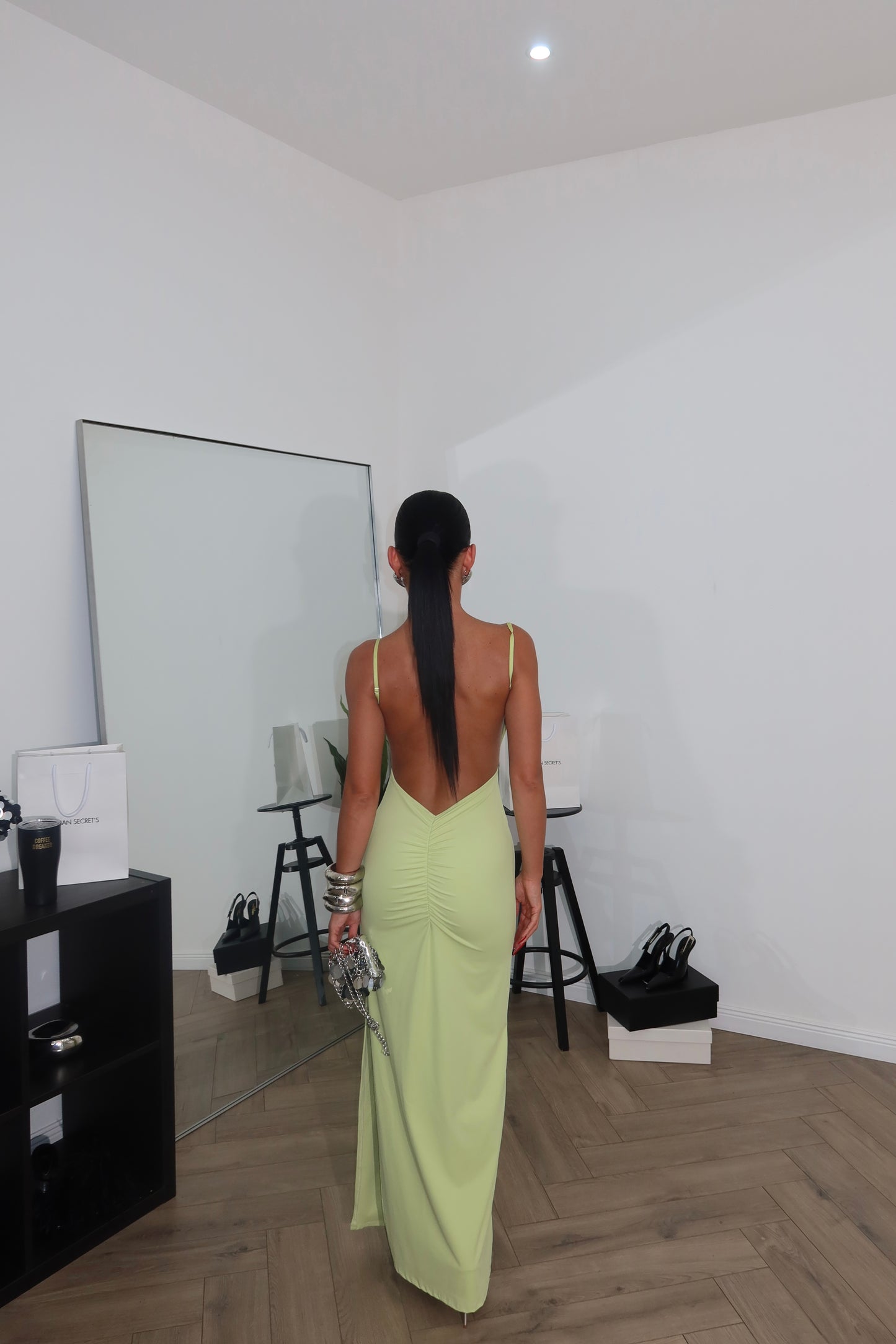 LongDress MIRELA verde mela