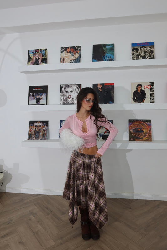 SPAGNA skirt pink/choco