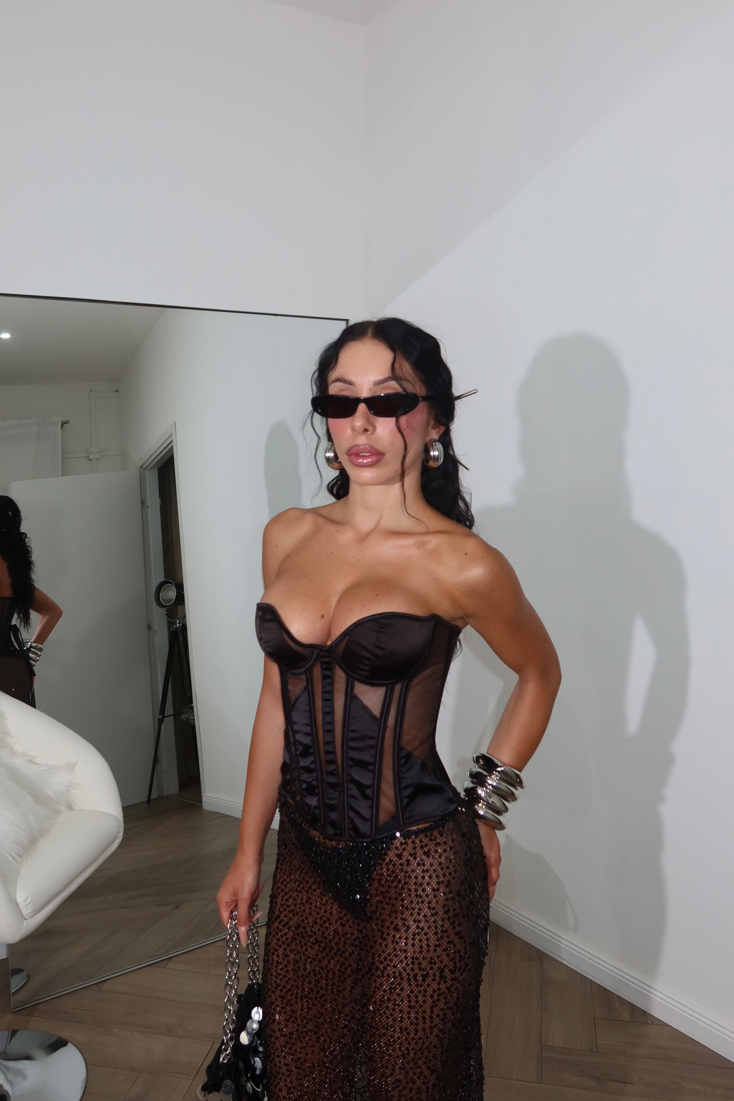 Corset TRASPARENZE nero