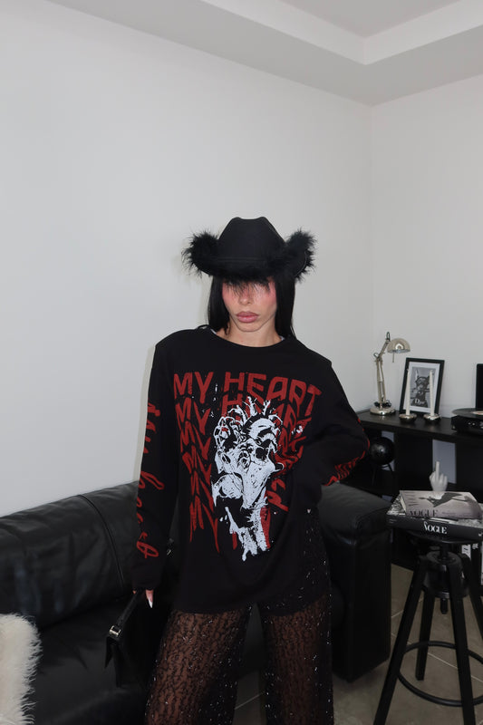 Maglia MY HEART nero