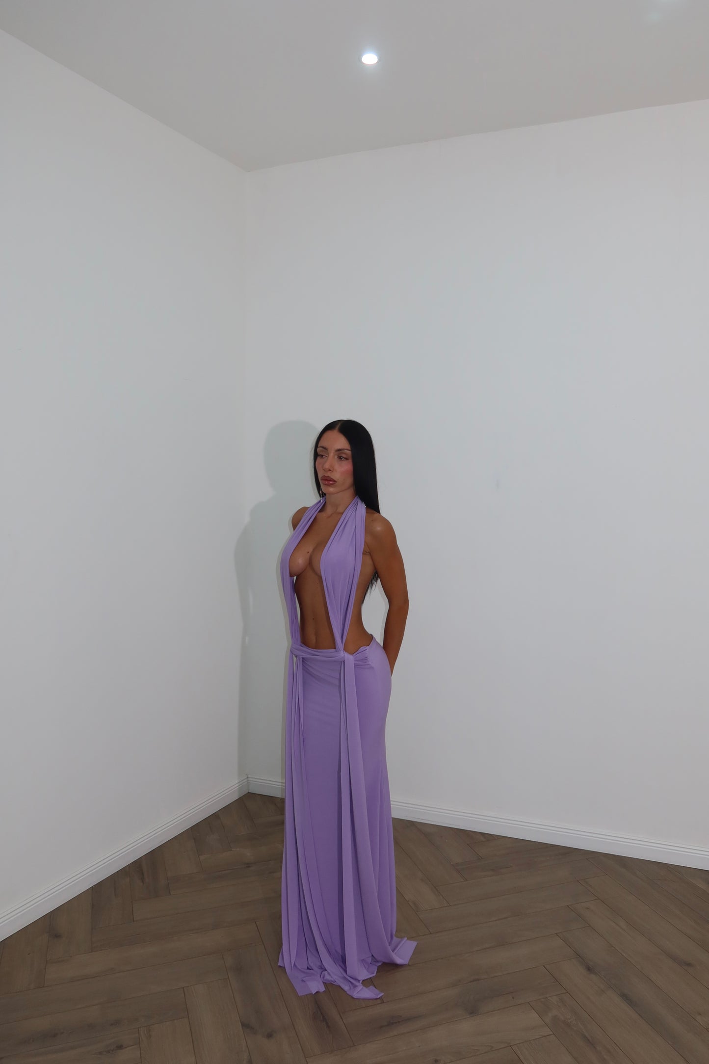 LongDress LOVE lilla