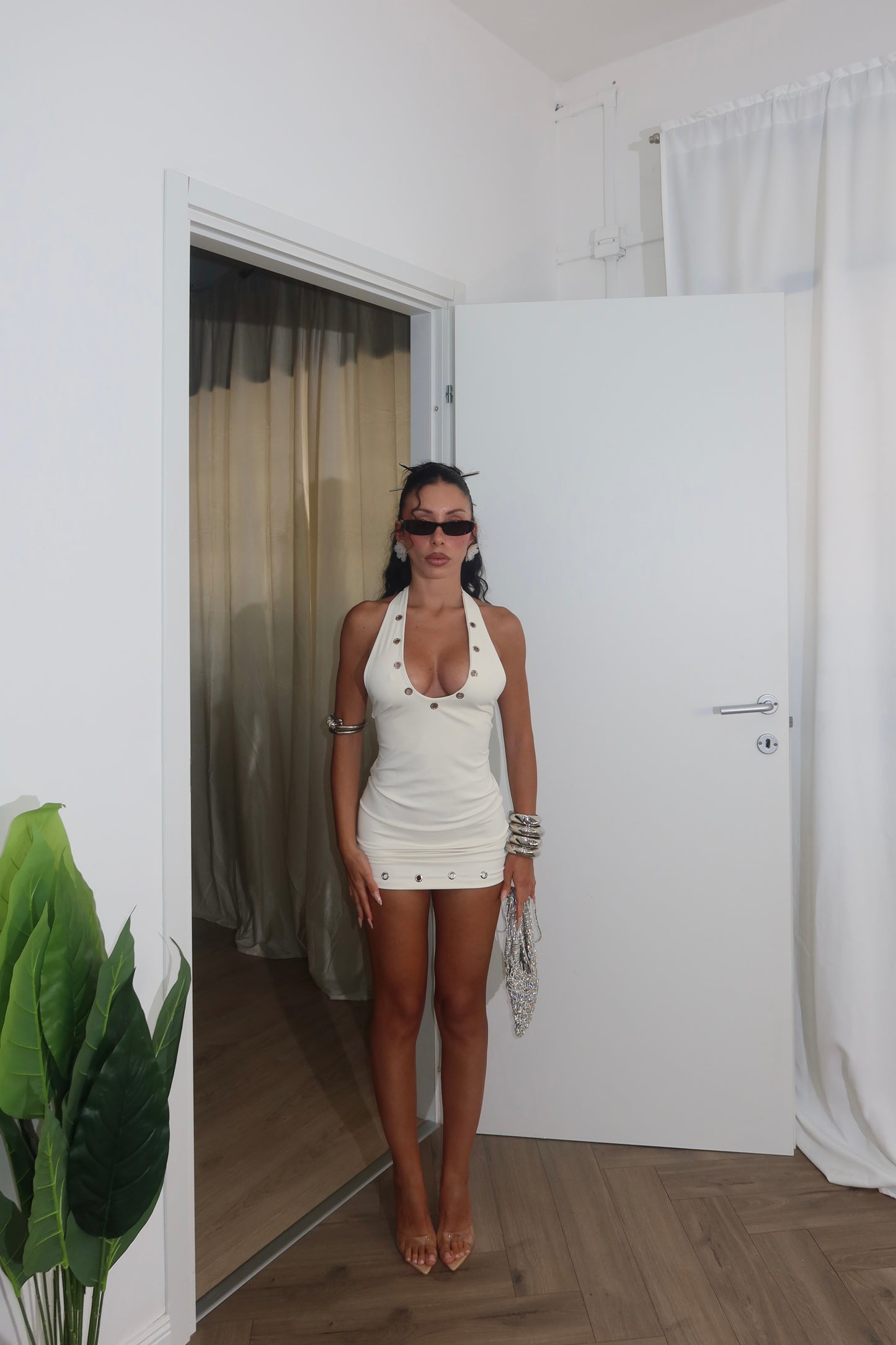 MiniDress EYES ON ME panna