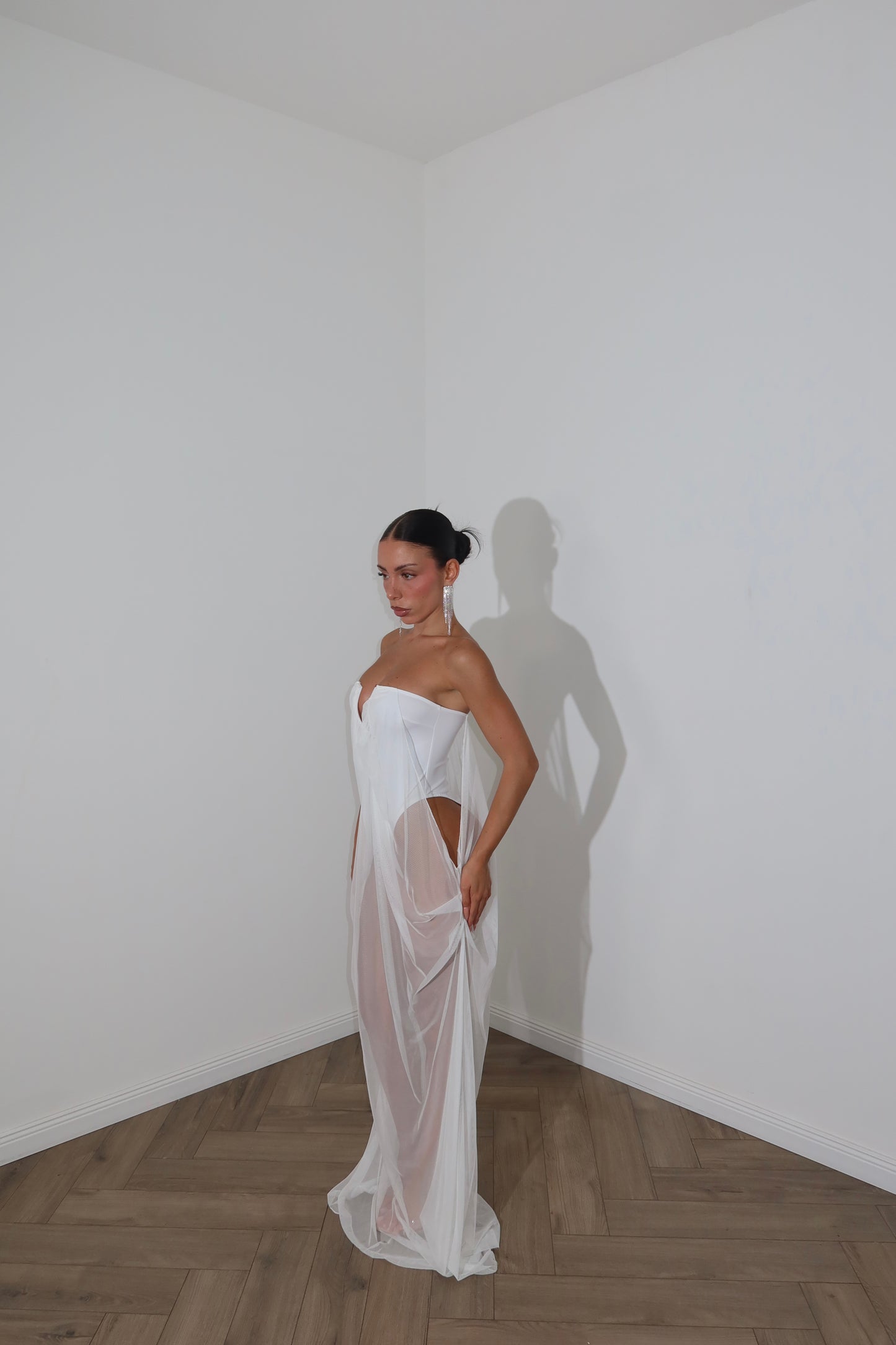 LongDress WIDOW bianco