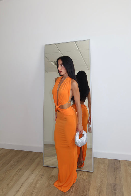 LongDress CROSS arancio