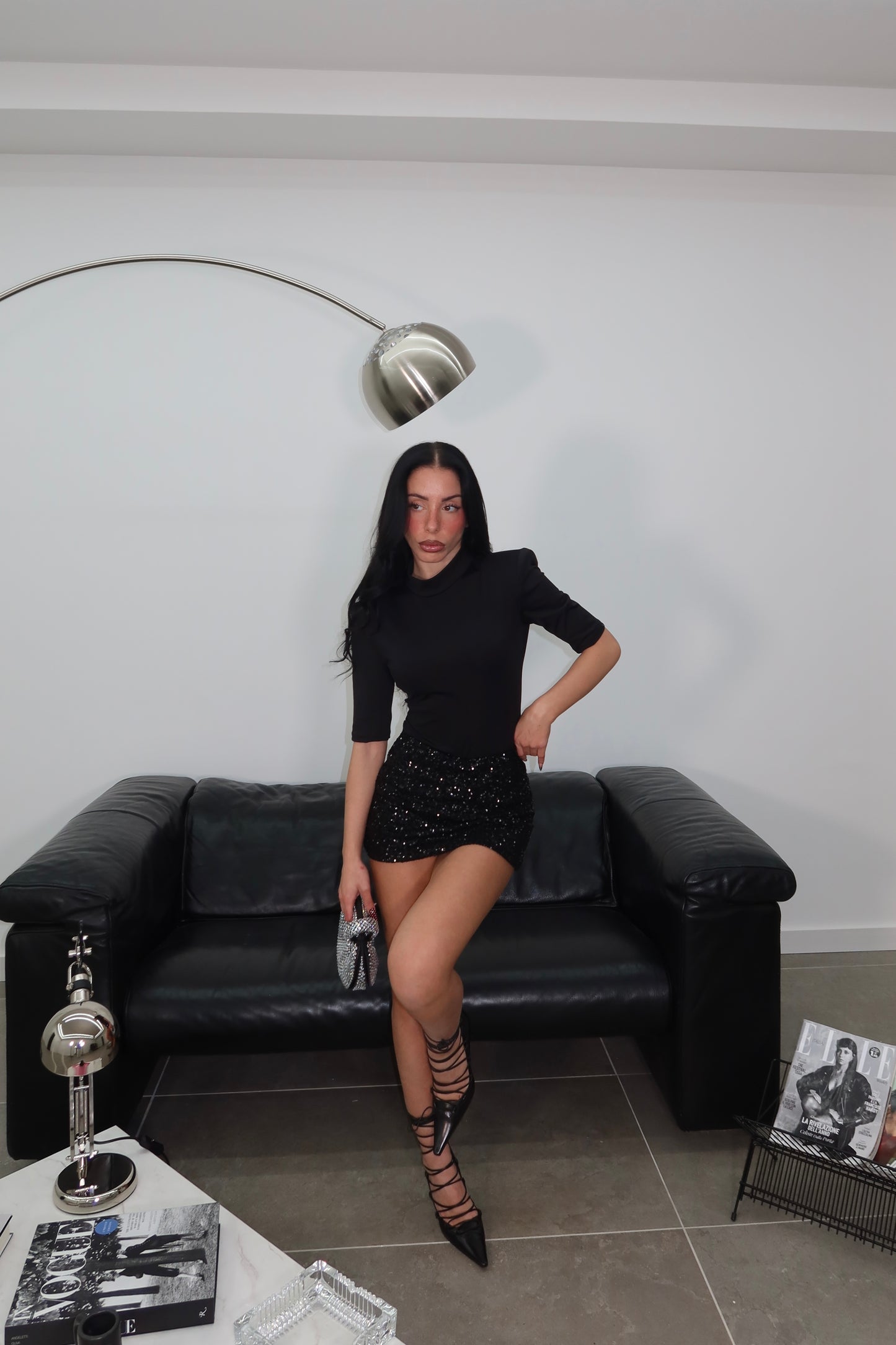 PantaGonna PAILLETTES nero