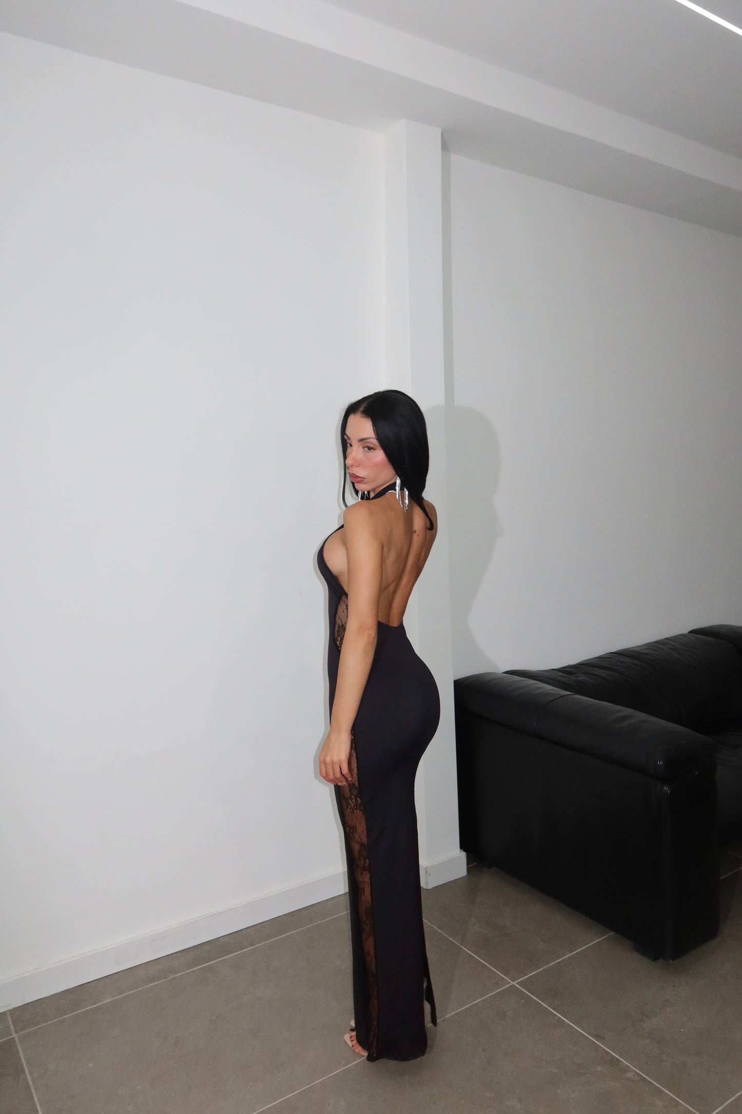 LongDress TRASPARENZE nero