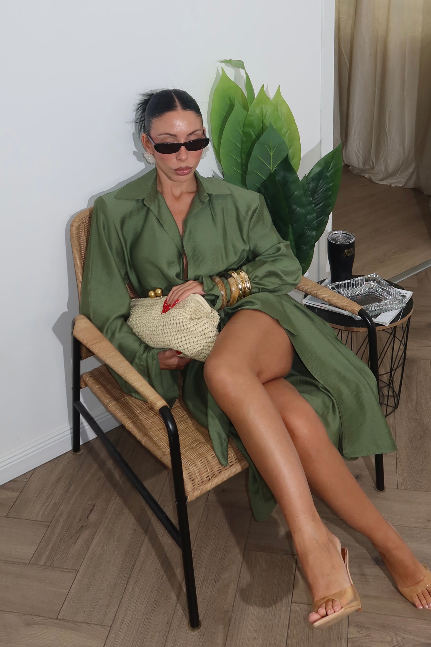 LongDress ALLISON verde militare