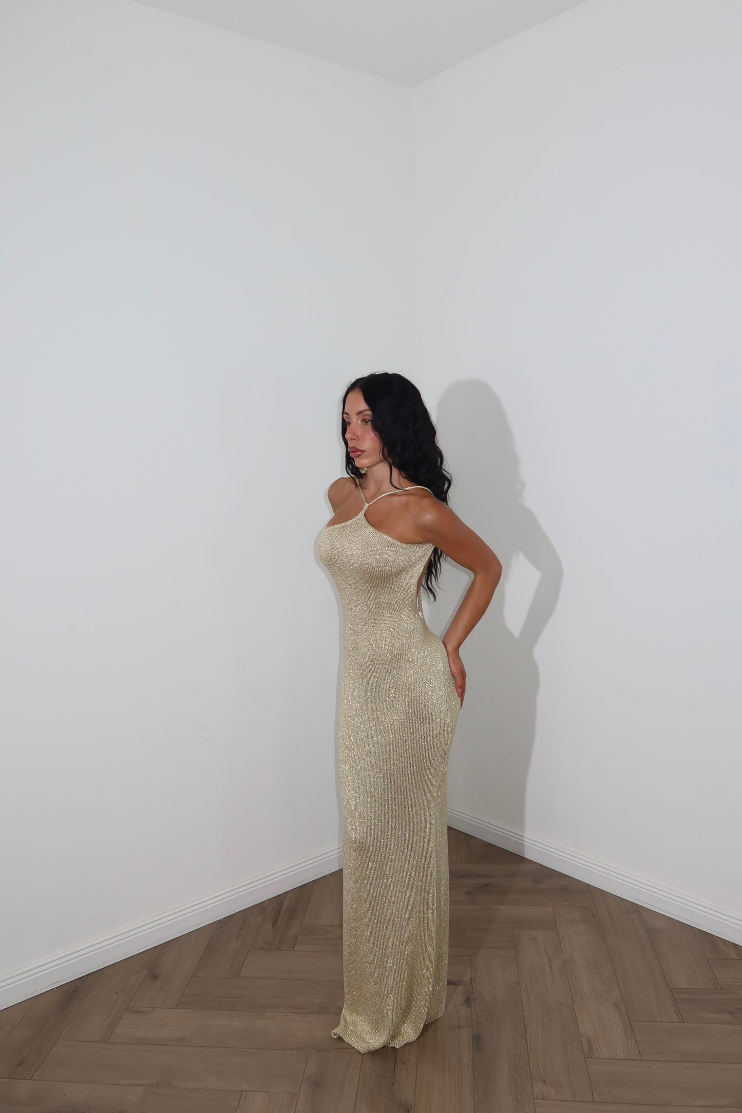 LongDress DIVINITÀ lurex oro
