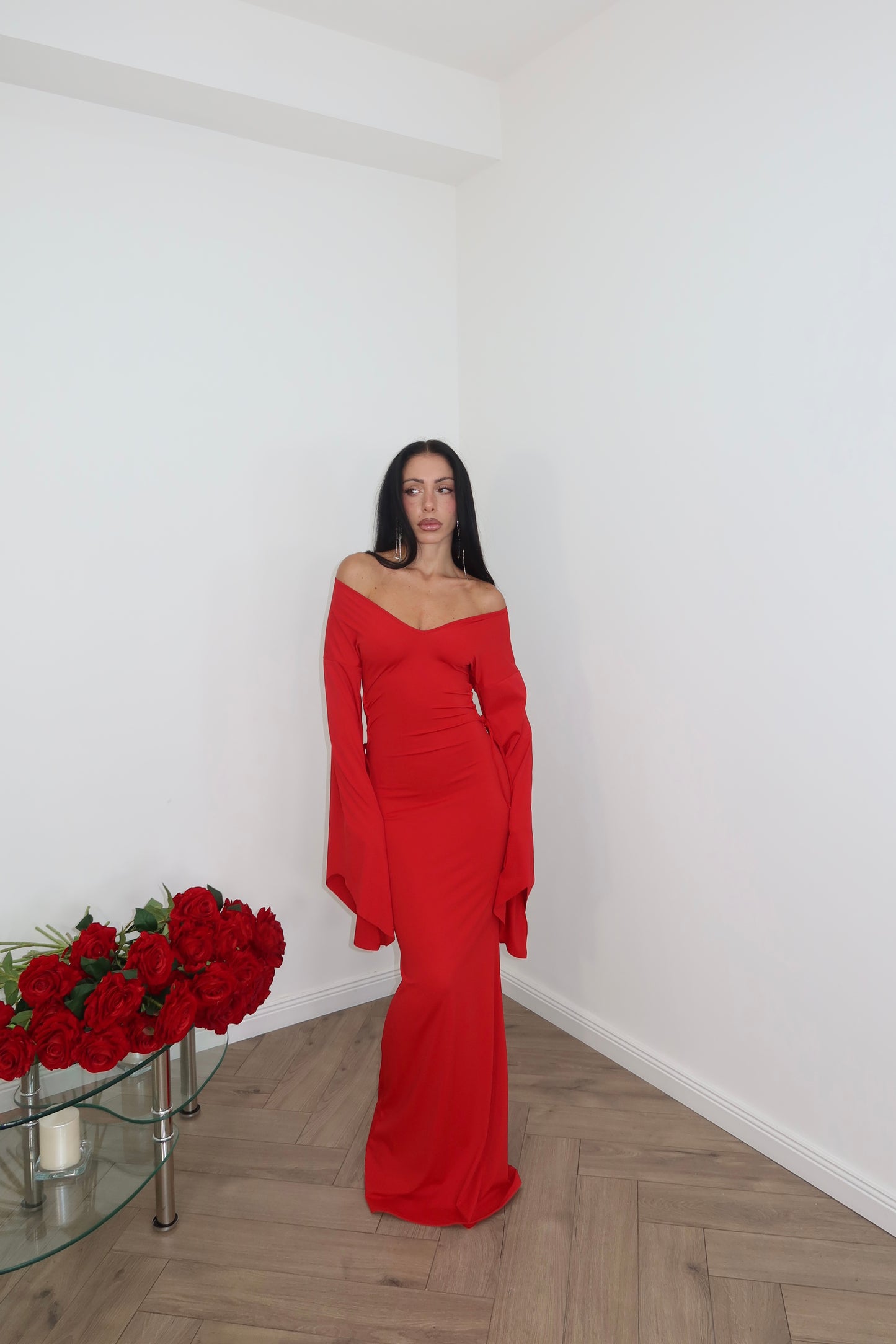 LongDress SABINE rosso