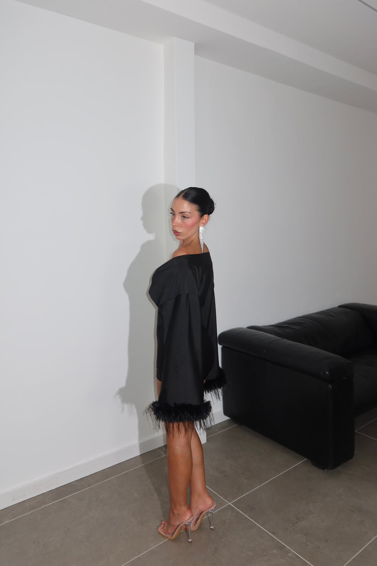 Minidress ALL NIGHT nero