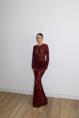 LongDress STACY bordeaux