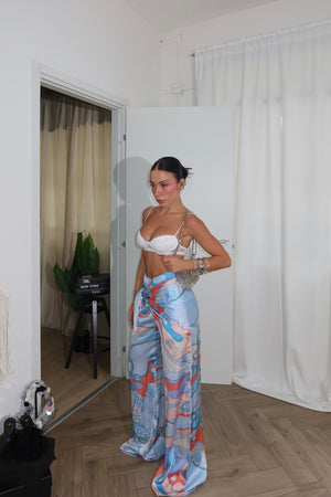 Pants DESIGN lilla/azzurro