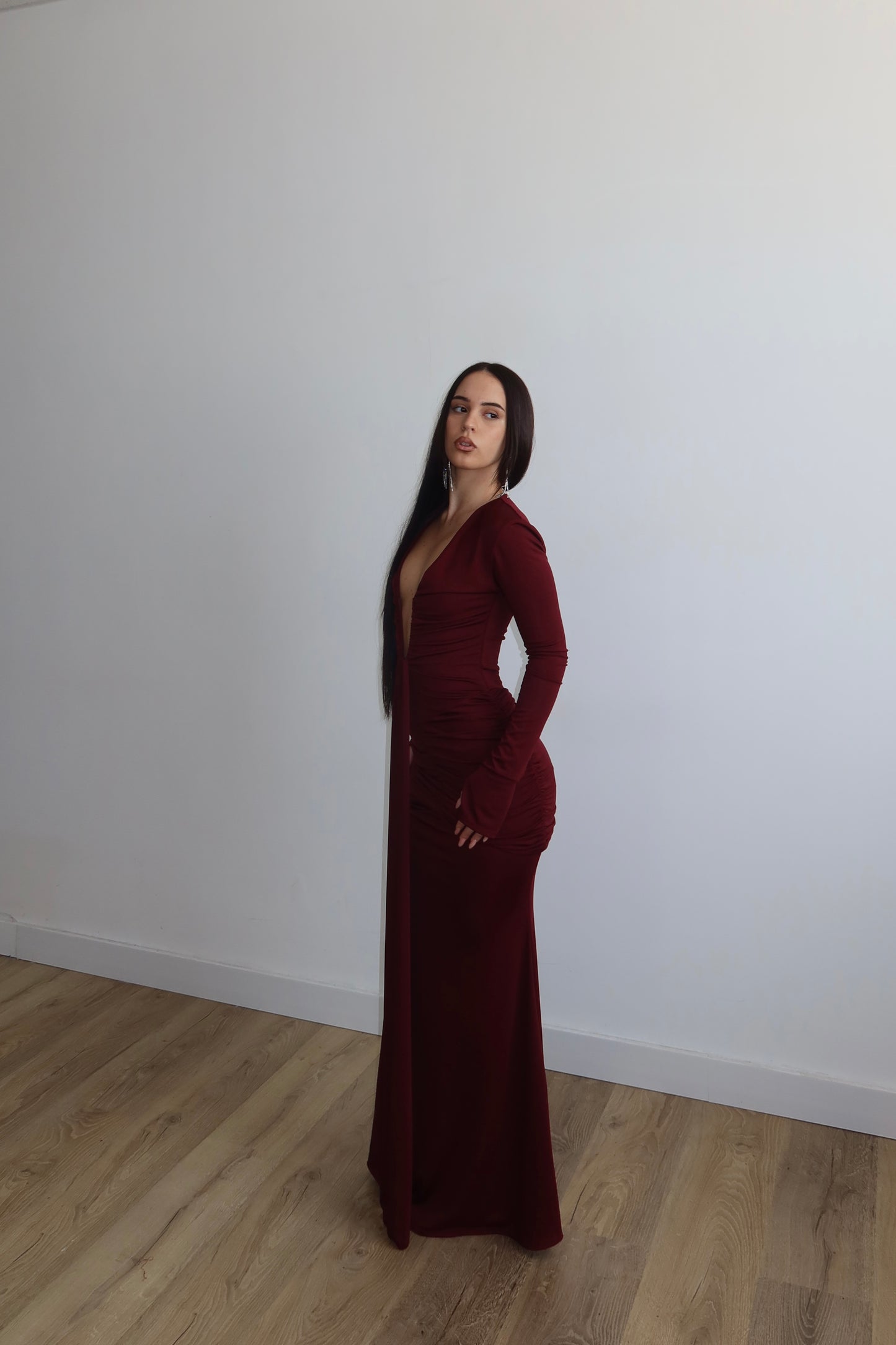 LongDress NEBULA bordeaux