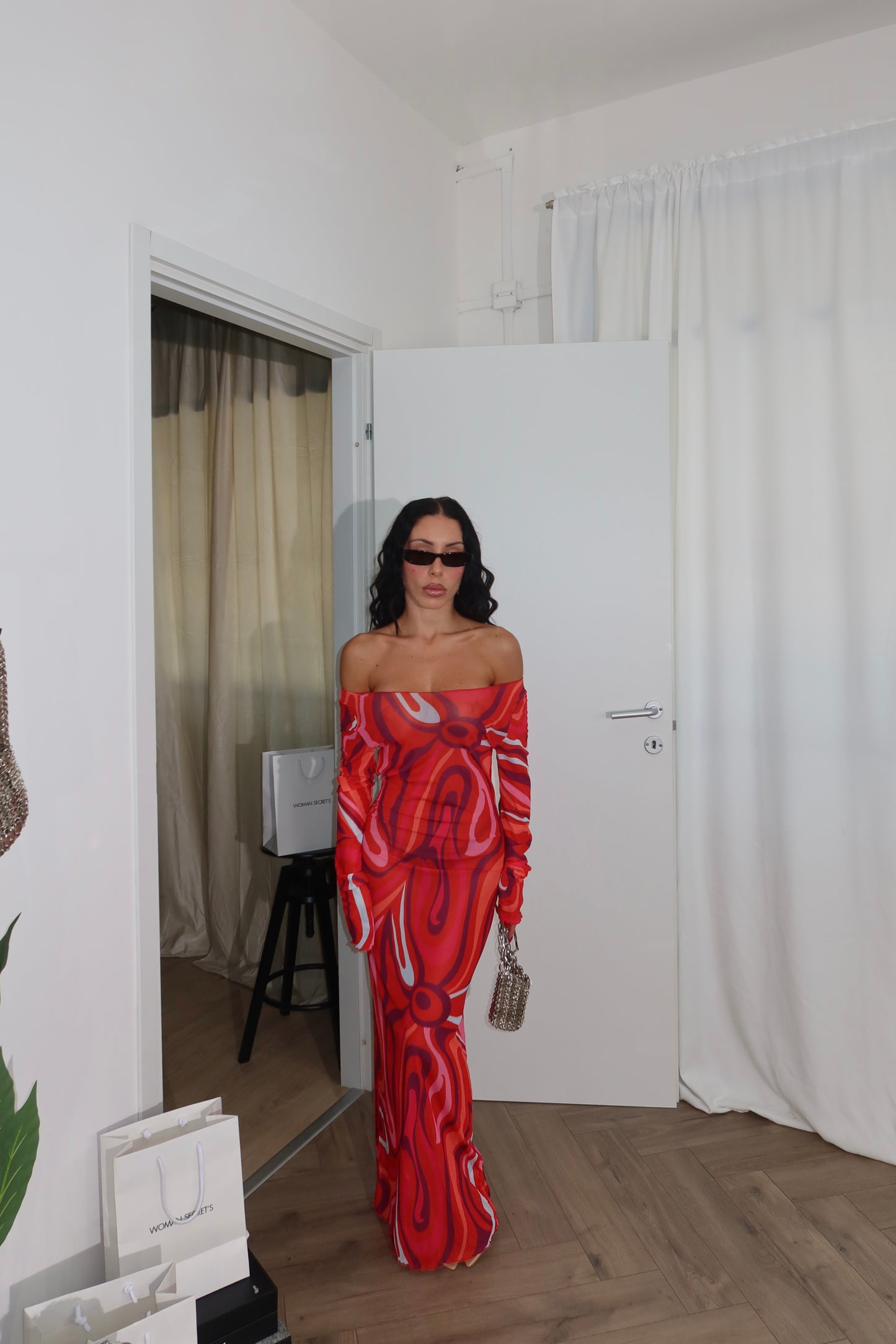 LongDress HYPNOTIC rosso