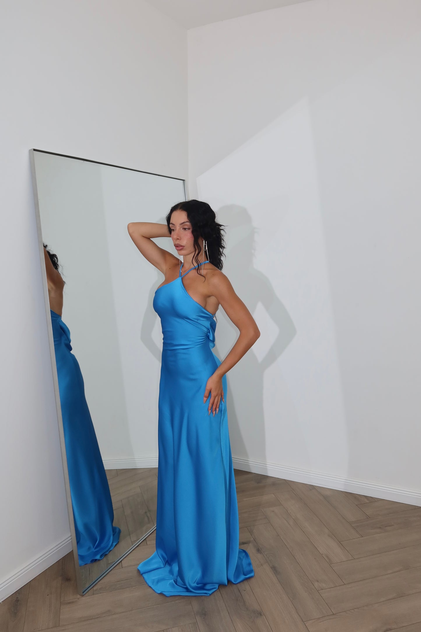 LongDress DIVINITÀ RASO turchese