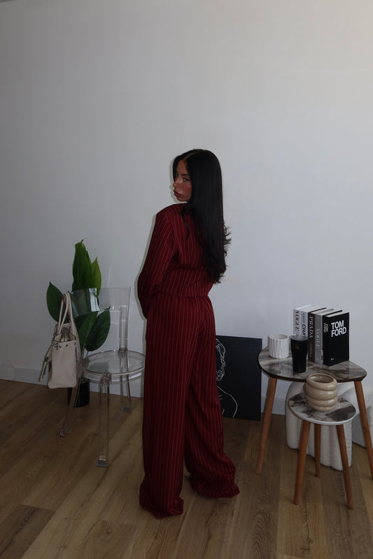 Tailleur KEATING bordeaux