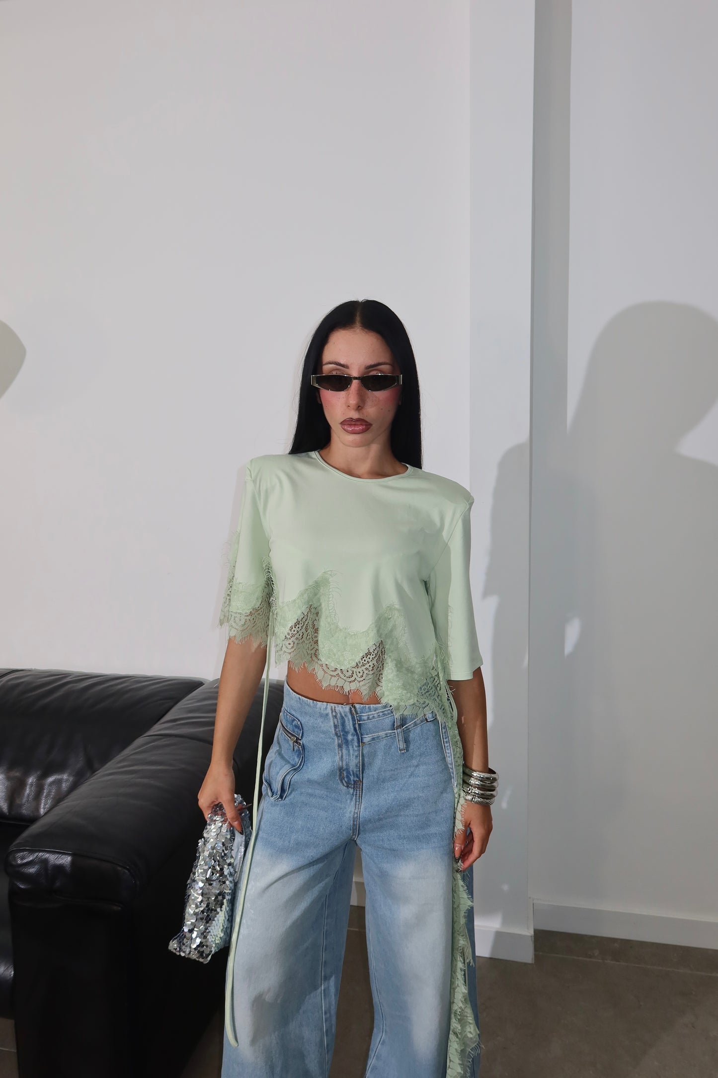 Maglia NO CAPTION verde menta