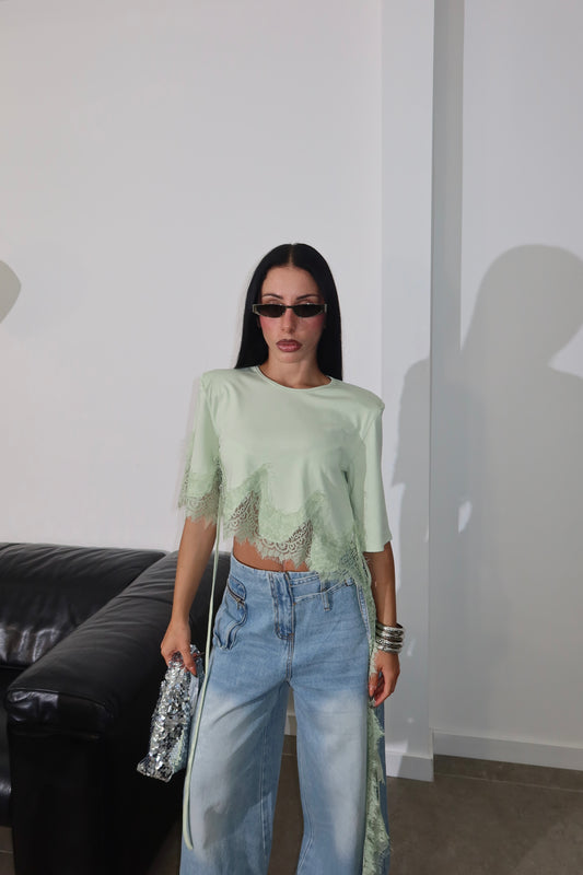 Maglia NO CAPTION verde menta