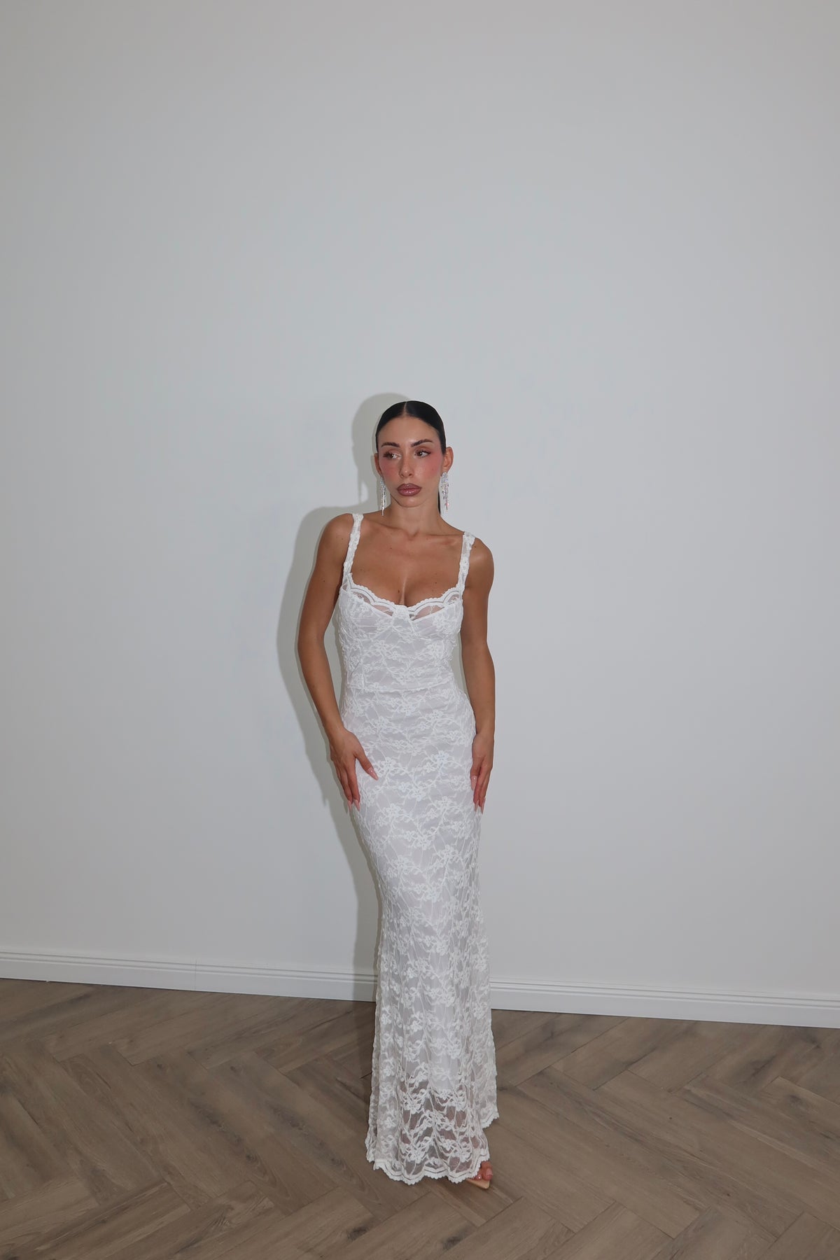 LongDress PLACE bianco