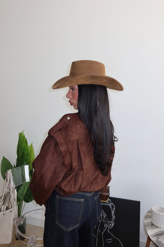 Jacket CAMOSCIO OVER choco