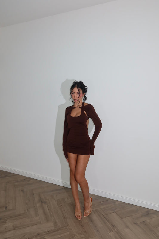 MiniDress AMANDA choco