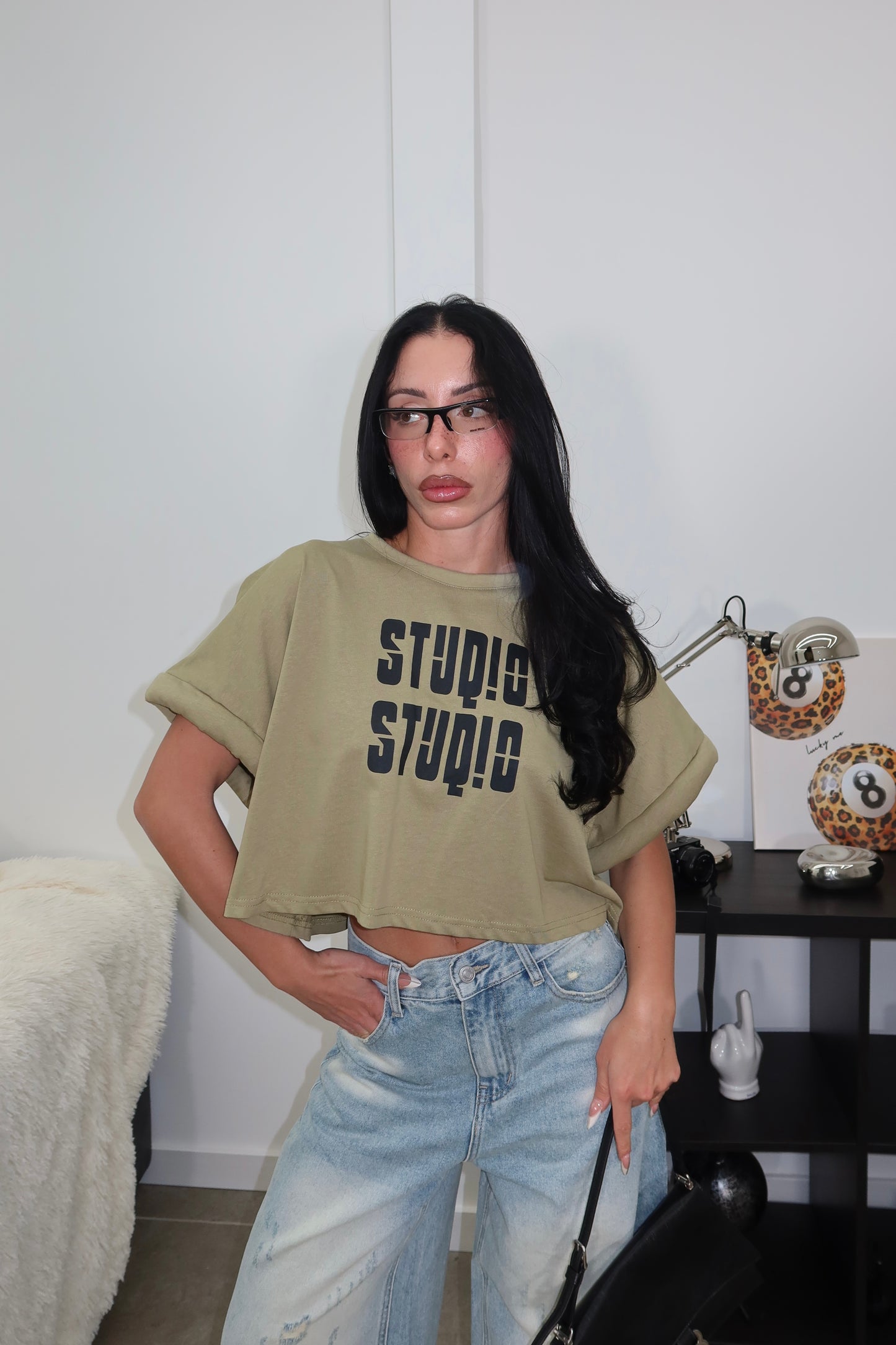 Maglia STUDIO verde oliva