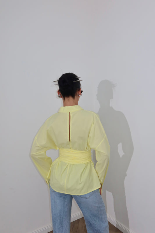 Camicia FREE BACK gialla