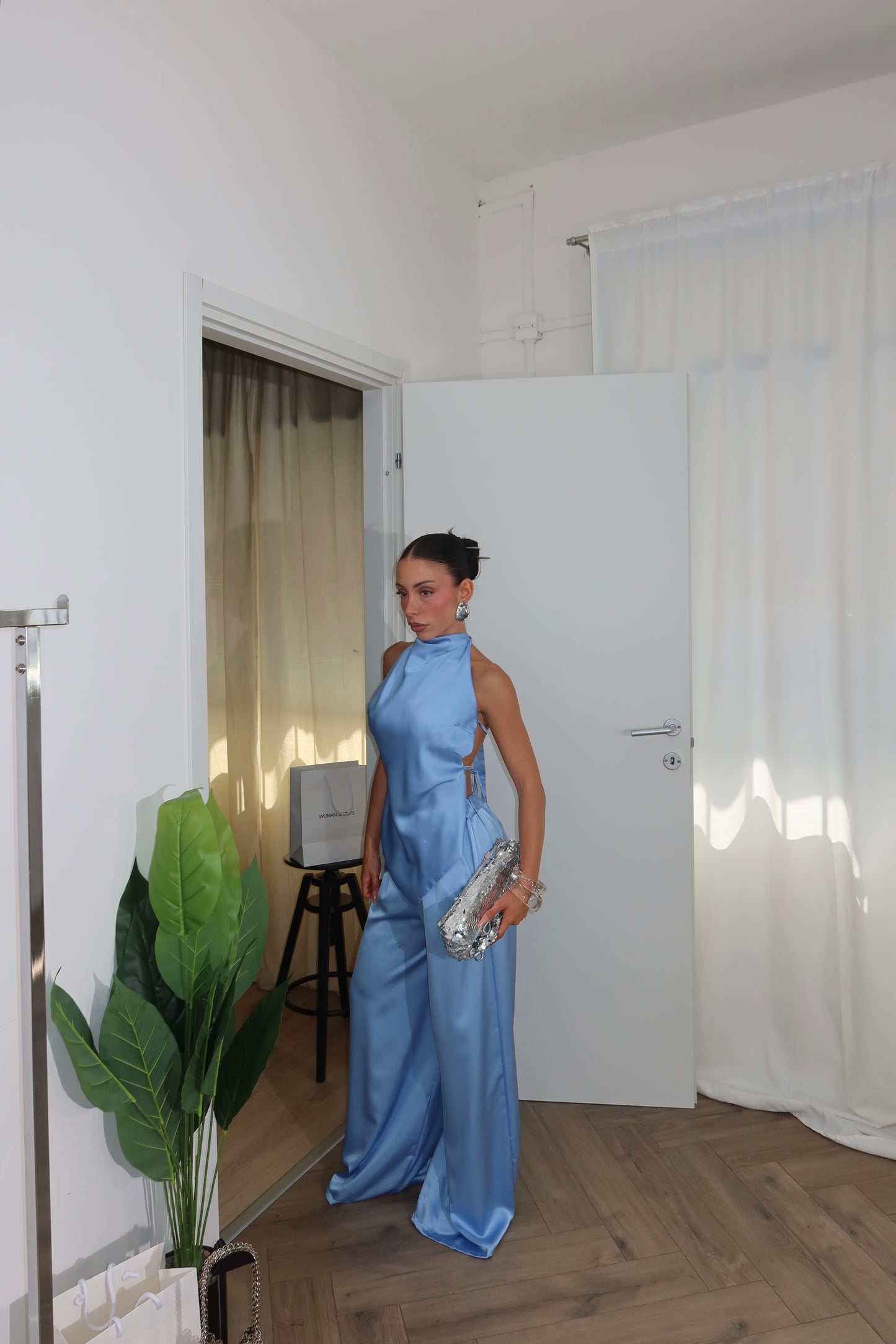 Cordset SATIN azzurro