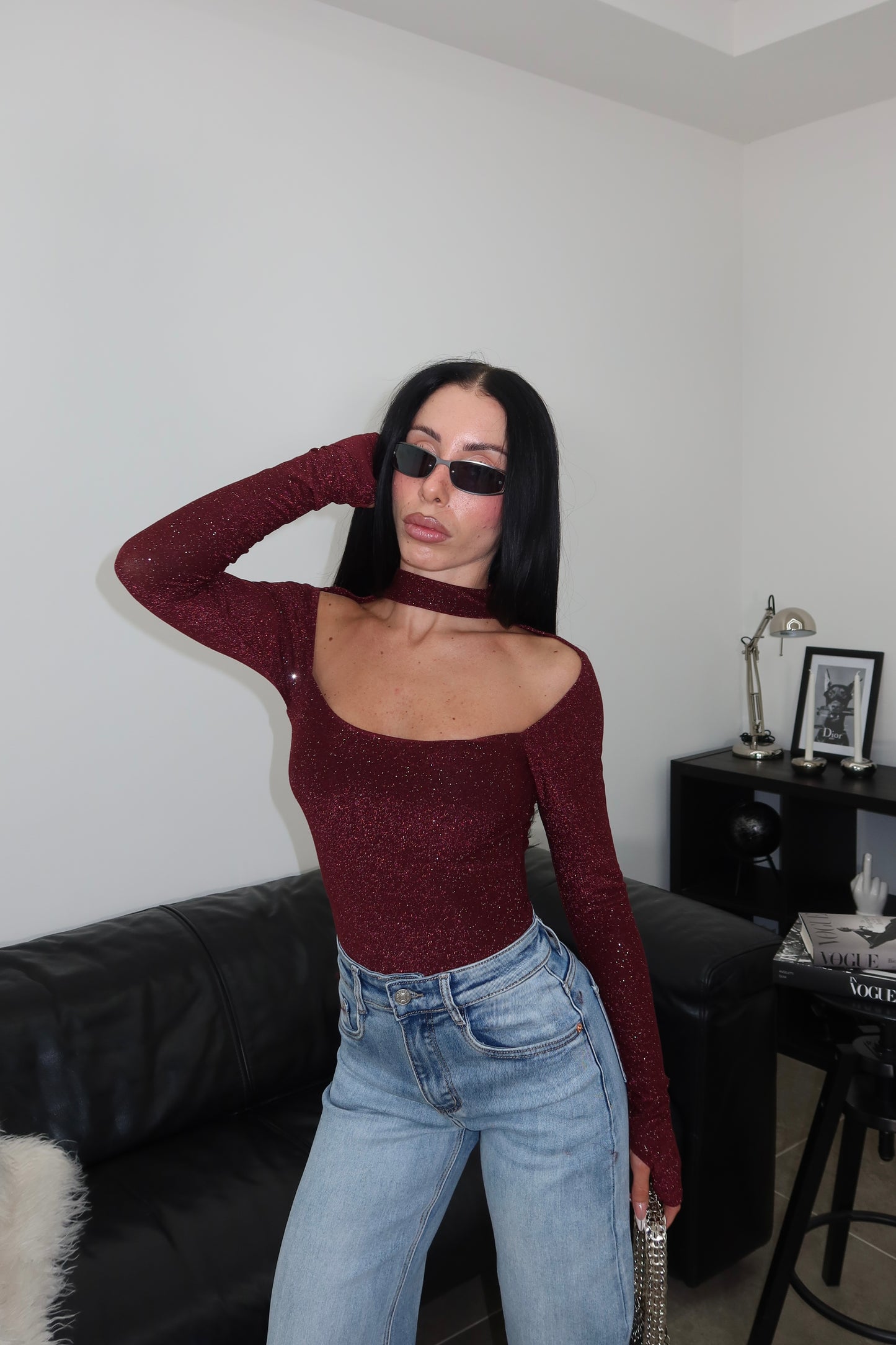 Body CHOCKER LUREX wine