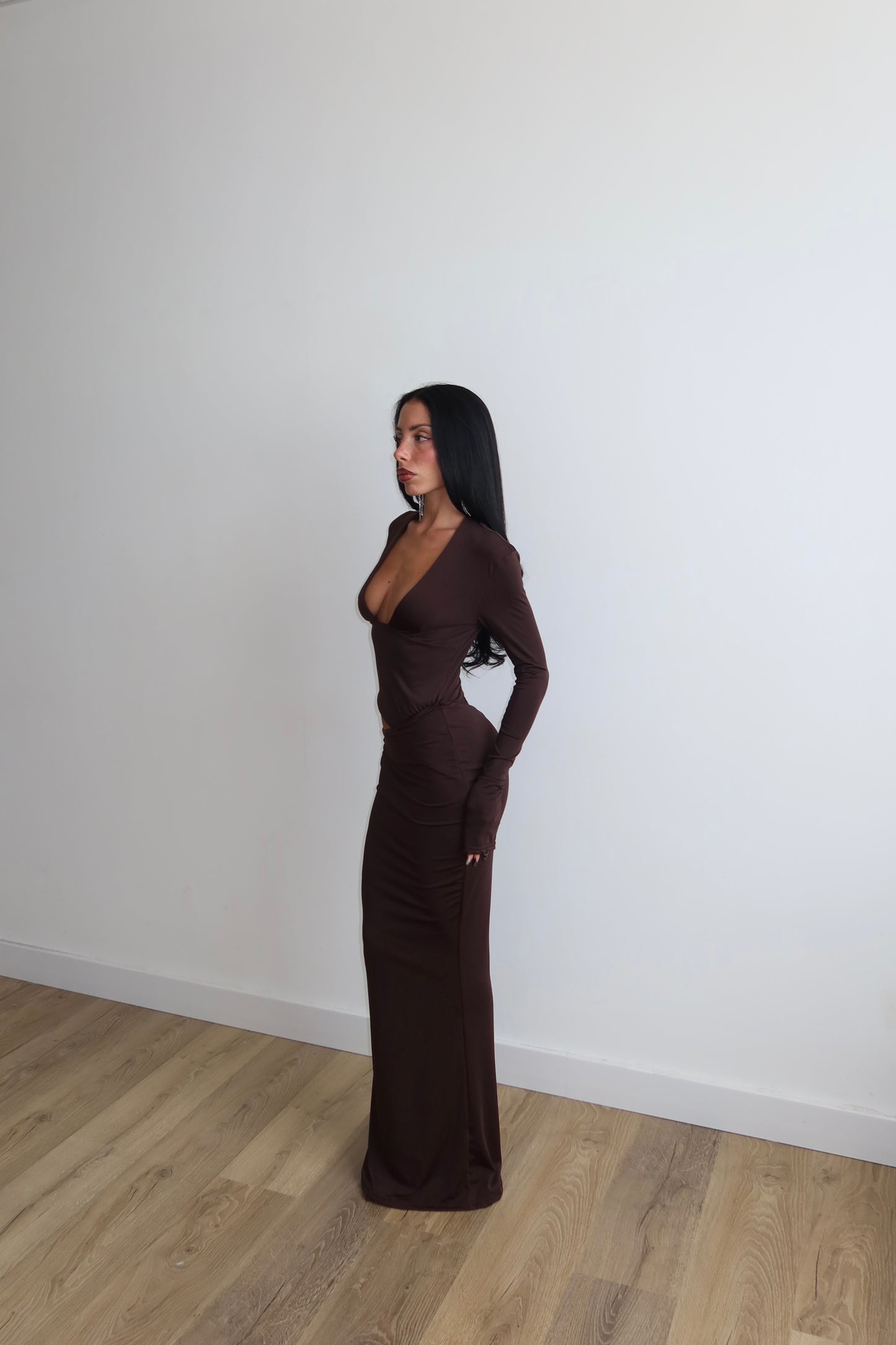 LongDress VERONIQUE choco