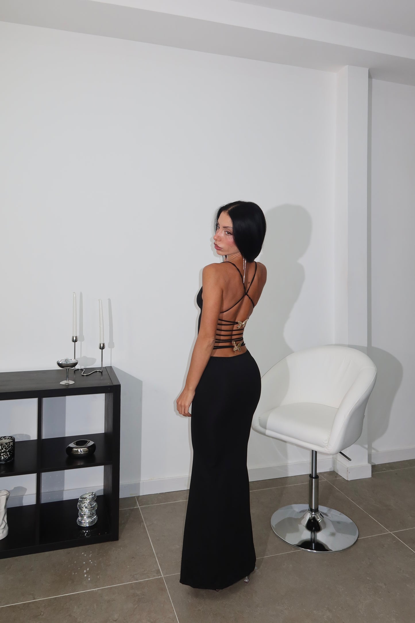 LongDress BUTTERFLY nero