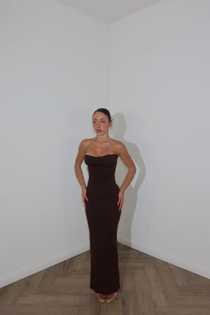 Longdress LENA choco