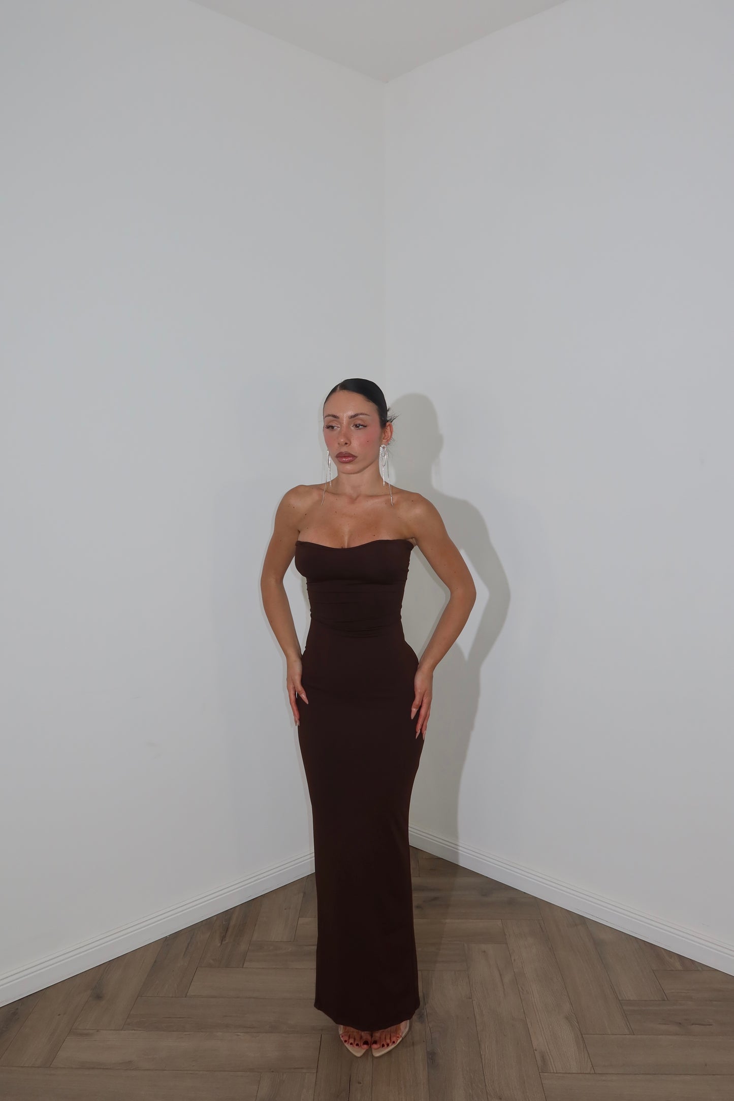 Longdress LENA choco