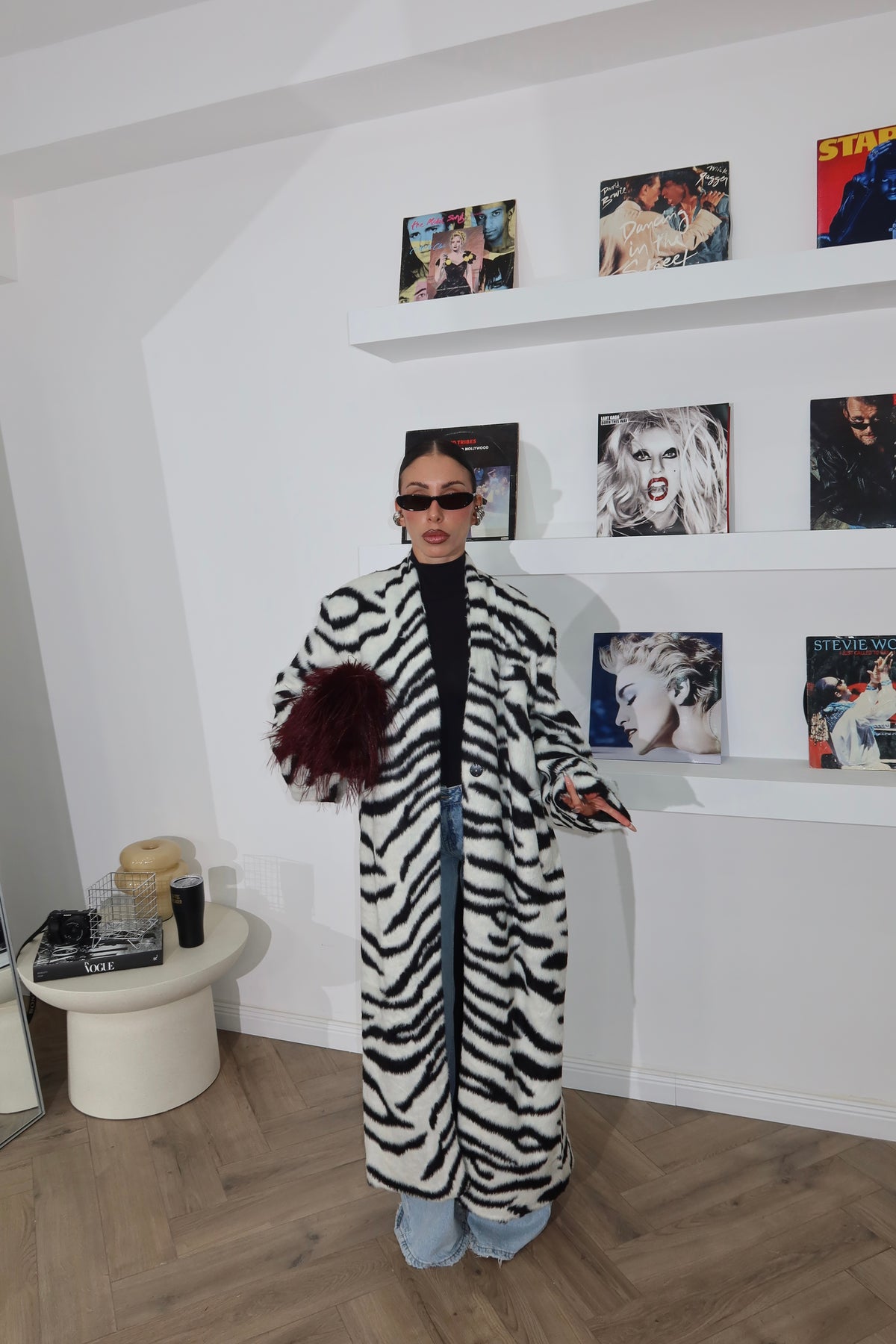 Coat ILLUMIN nero/bianco