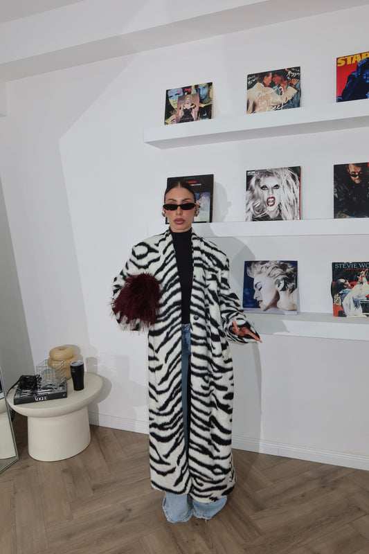 Coat ILLUMIN black/white