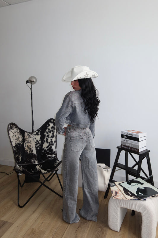 Cordset SHOWGIRL grey.