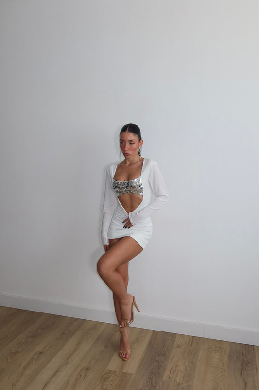 MiniDress JULIET bianco