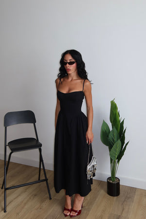 Dress ANNI 70' nero
