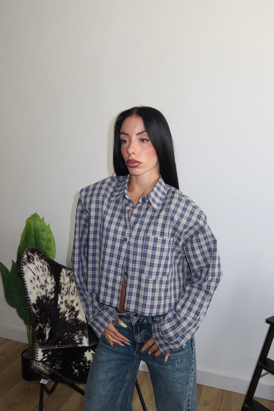 Camicia DIBE CROP 2.0 azzurra